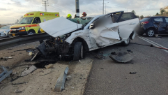 مصرع سائق واصابة اخر على مفرق اخيسيمخ القريب من الرملة 